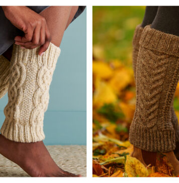 Cabled Legwamers Free Knitting Patterns