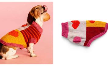 Doggie's Got Heart Sweater Free Knitting Pattern