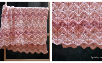 Gingko Leaf Blanket Free Knitting Pattern