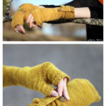 RYE Fingerless Mittens Free Knitting Pattern