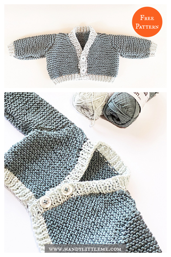 Baby Cardigan Free Knitting Pattern 