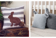 Bunny Pillow Cover Free Knitting Pattern