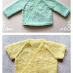 Crossover Baby Cardigan Free Knitting Pattern