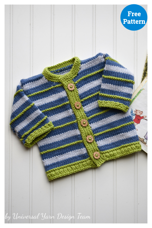 Elijah Baby Sweater Free Knitting Pattern