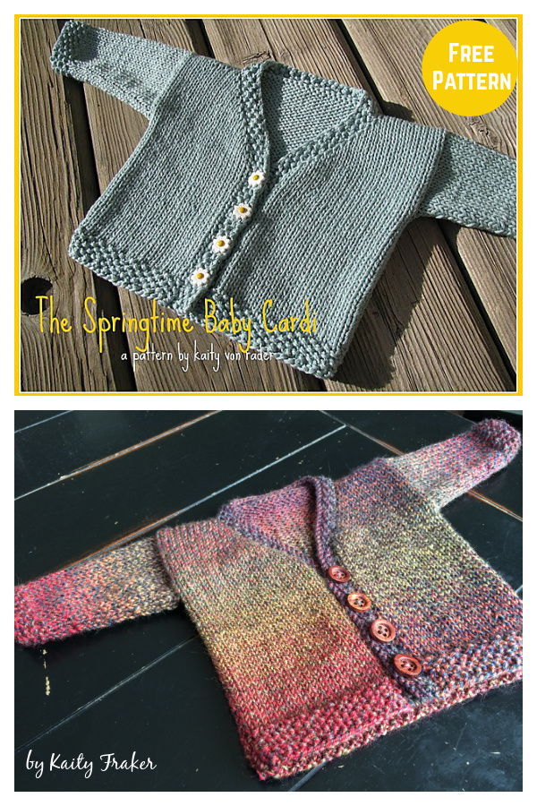 Springtime Baby Cardi Free Knitting Pattern