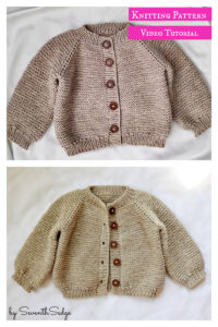 10+ Baby Cardigan Free Knitting Pattern