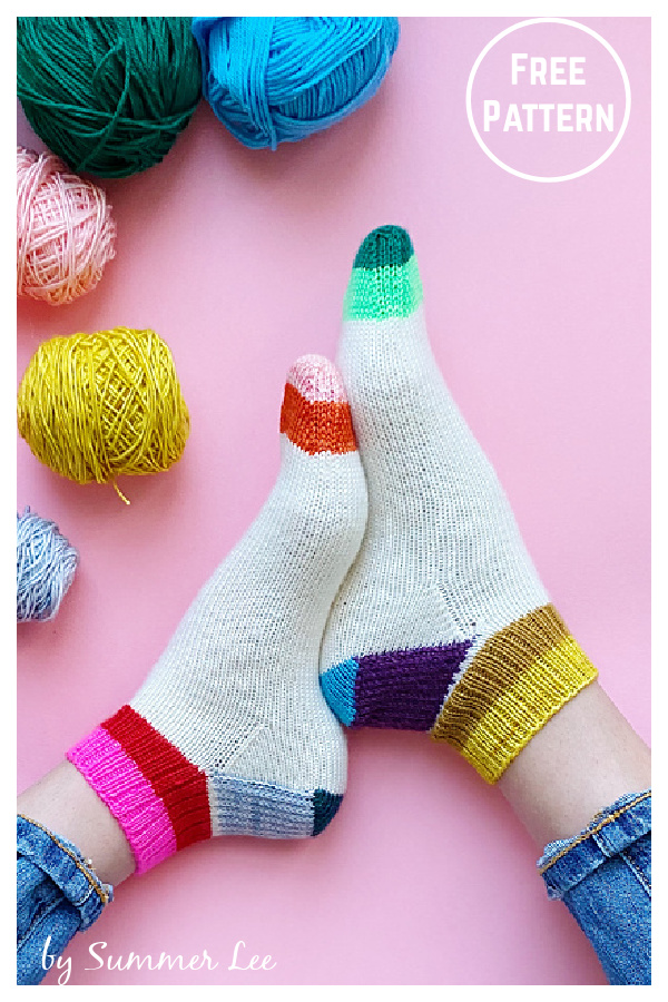 Weekend Shorty Socks Free Knitting Pattern 