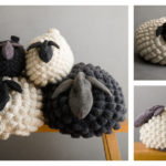 Bobble Sheep Pillow Free Knitting Pattern