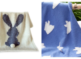 Bunny Baby Blanket Knitting Patterns