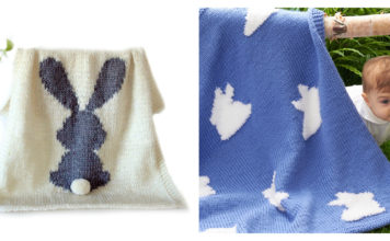 Bunny Baby Blanket Knitting Patterns
