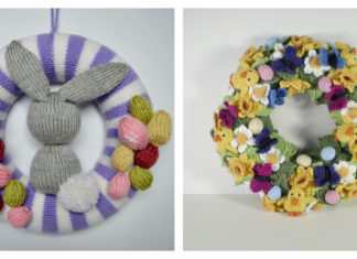 Easter Wreath Free Knitting Pattern