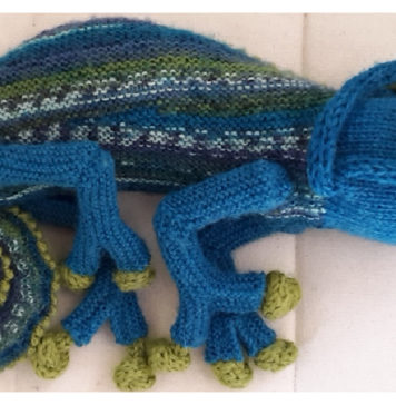 FroggyBug Chameleon Amigurumi Free Knitting Pattern