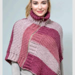 Rosebud Poncho Free Knitting Pattern