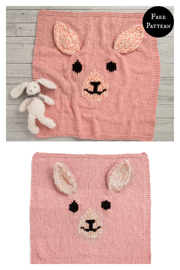 Snuggly Bunny Blanket Free Knitting Pattern