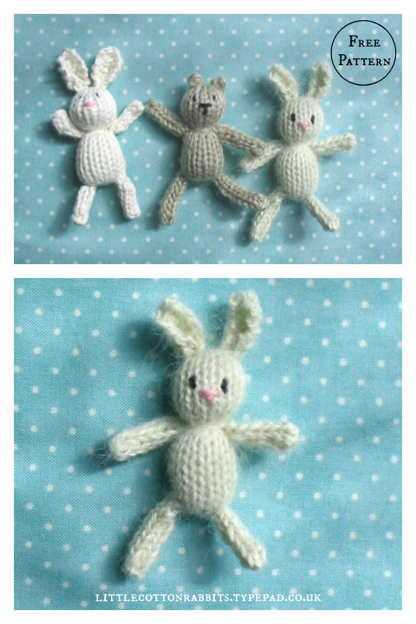 Teeny Tiny Bunny Free Knitting Pattern