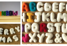 Alphabet Letter Knitting Pattern