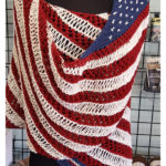 American Flag Shawl Free Knitting Pattern