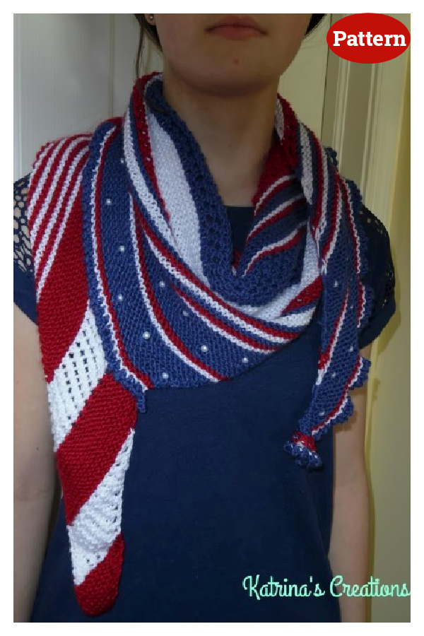 Banner Unfurled Shawl Knitting Pattern