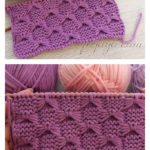 Bow Stitch Free Knitting Pattern and Video Tutorial