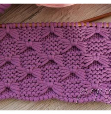 Bow Stitch Free Knitting Pattern and Video Tutorial