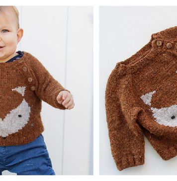 Little Fox Sweater Free Knitting Pattern