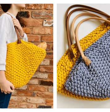 Parisien Market Bag Free Knitting Pattern