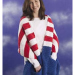 Patriotic Pocket Wrap Free Knitting Pattern