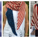 Patriotic Shawl Free Knitting Pattern