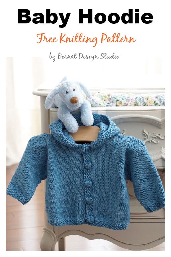 Baby Hoodie Free Knitting Pattern