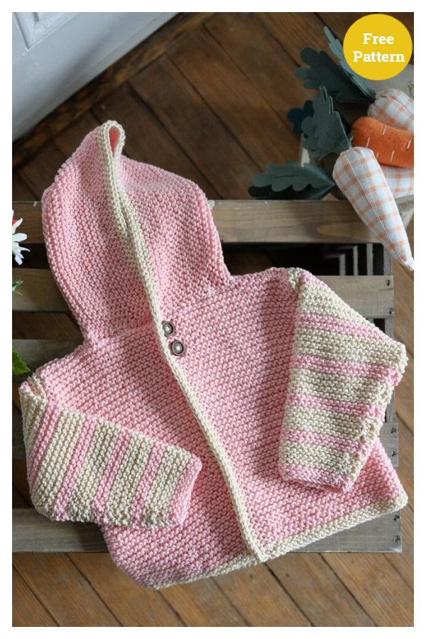 Hazlet Baby Hoodie Free Knitting Pattern