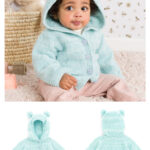 Baby Jacket with Hood Free Knitting Pattern