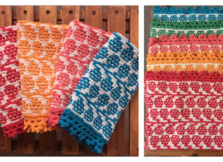Kitchen Cloth in Mosaic Design Free Knitting Pattern