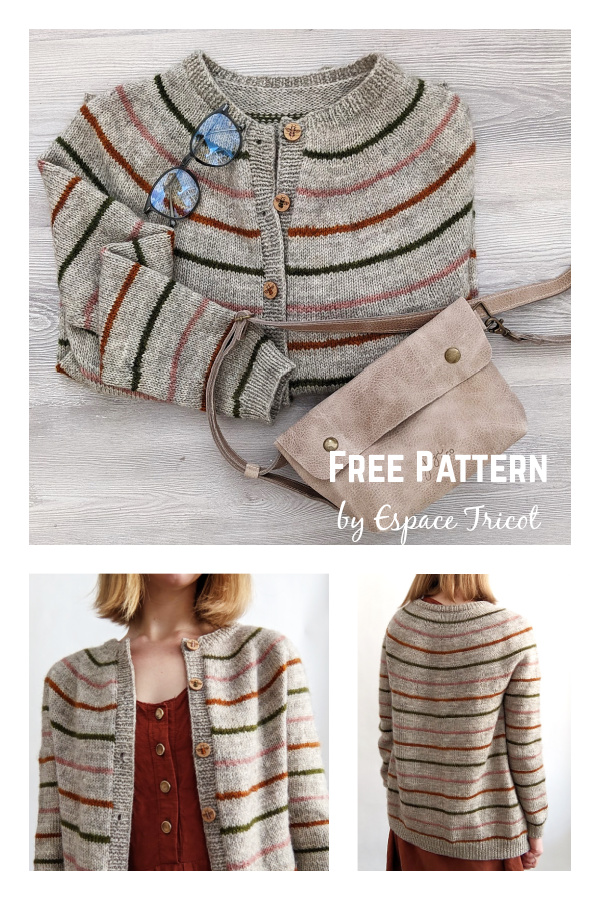 Livresque Cardigan Free Knitting Pattern