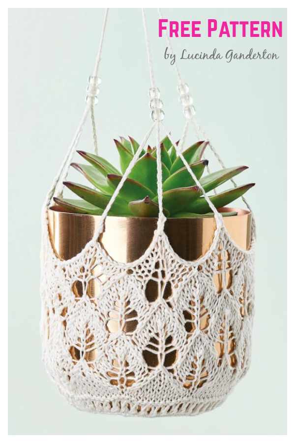 Perennial Plant Hanger Free Knitting Pattern