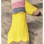 Needs Sharpening Pencil Socks Free Knitting Pattern