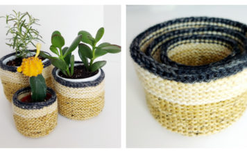 Nesting Baskets Free Knitting Pattern