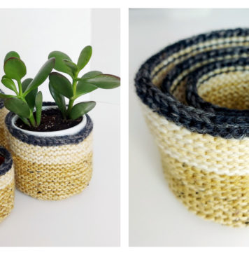 Nesting Baskets Free Knitting Pattern