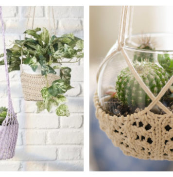 Plant Hanger Knitting Patterns