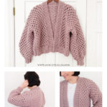 Springside Lace Cardigan Free Knitting Pattern and Video Tutorial