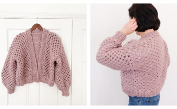 Springside Lace Cardigan Free Knitting Pattern and Video Tutorial