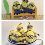 Tiny Tiny Minion Friends Free Knitting Pattern