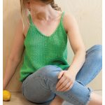 Augusta Singlet Sleeveless Top Free Knitting Pattern