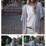 Diamond Lace Kimono Free Knitting Pattern