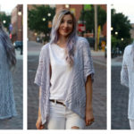 Diamond Lace Kimono Free Knitting Pattern