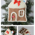 Gingerbread House Pocket Free Knitting Pattern