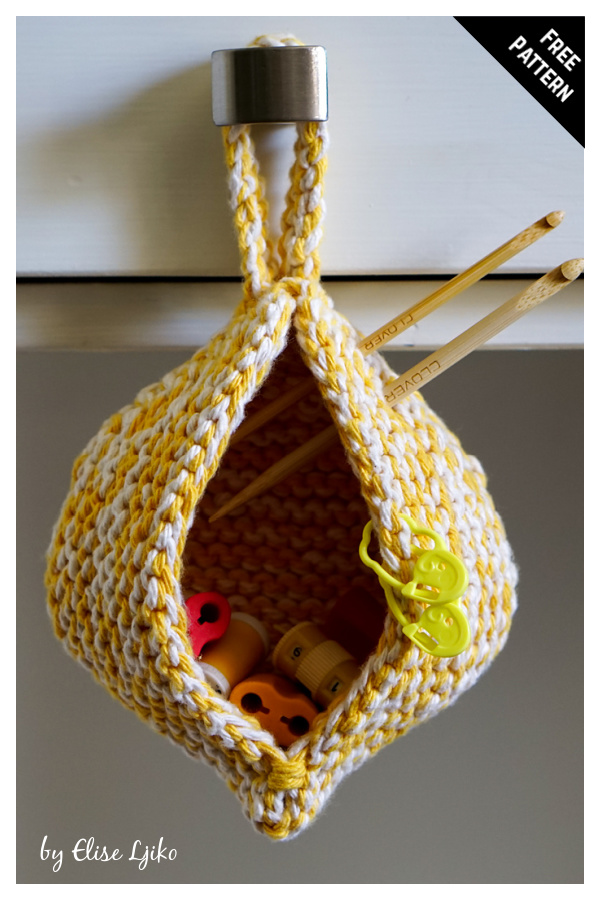 Limoncello Hanging Basket Free Knitting Pattern