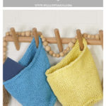 Modern Hanging Baskets Free Knitting Pattern