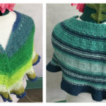 Salem City Simple Ruffle Shawl Free Knitting Pattern