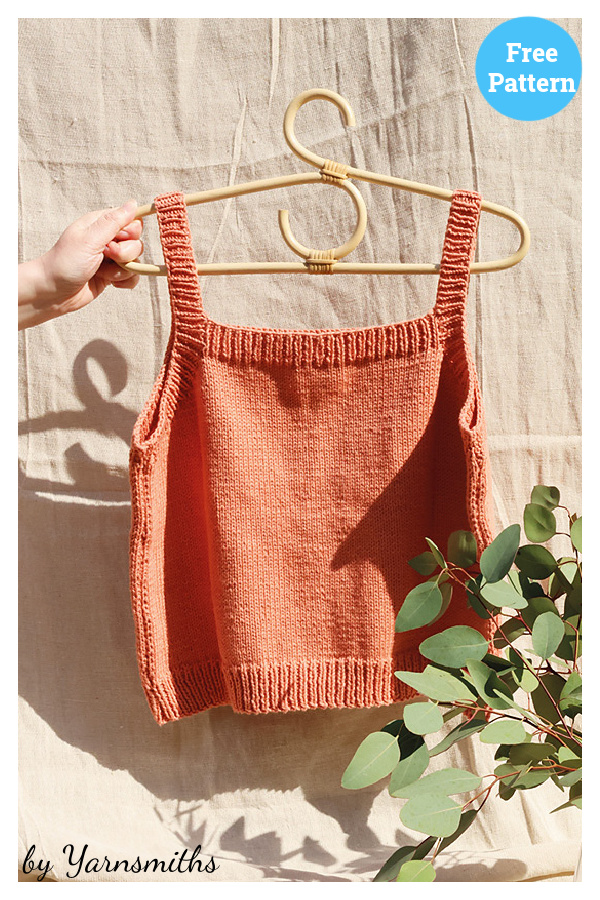 Vest Top Free Knitting Pattern