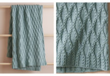 Ash Bark Blanket Free Knitting Pattern